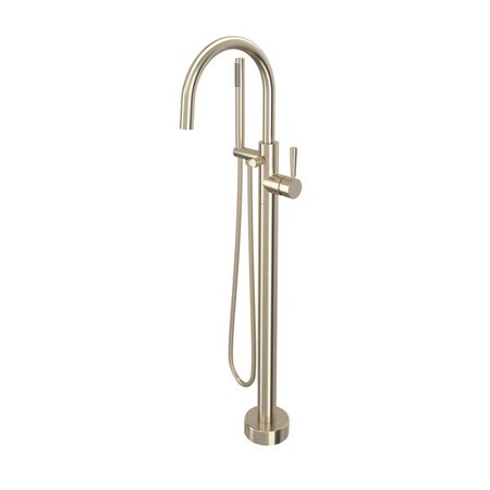 Rohl Knurled Single Hole Floor Mount Tub Filler Trim TMB06HF1LMSTN